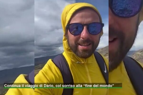 Continua il viaggio di Dario, col sorriso alla “fine del mondo”