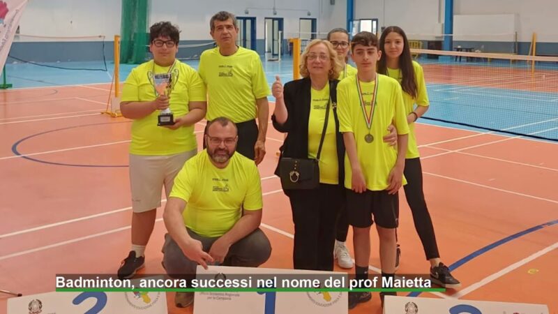 Badminton, ancora successi nel nome del prof Maietta