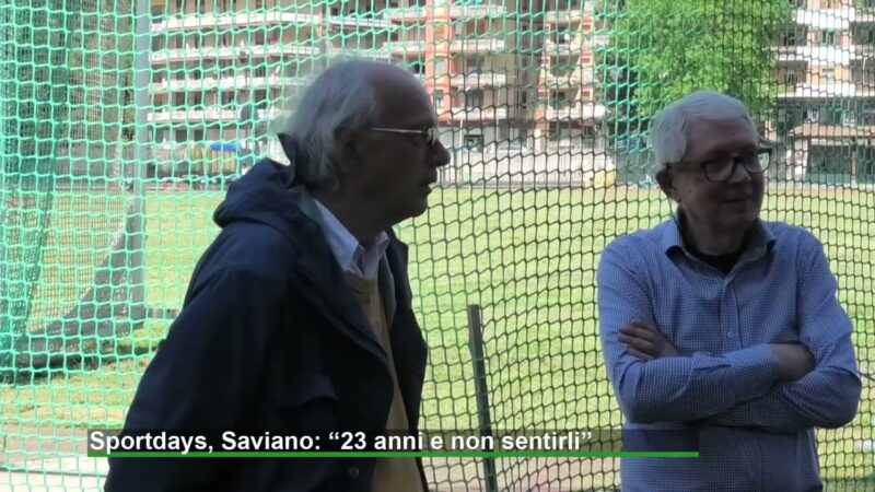 Sportdays, Saviano: “23 anni e non sentirli”