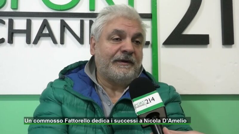 Un commosso Fattorello dedica i successi a Nicola D’Amelio