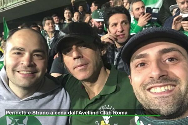 Perinetti e Strano a cena con l’Avellino Club Roma